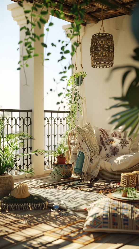 84 Inspiring Boho Balcony Decor Ideas DecorWithEva