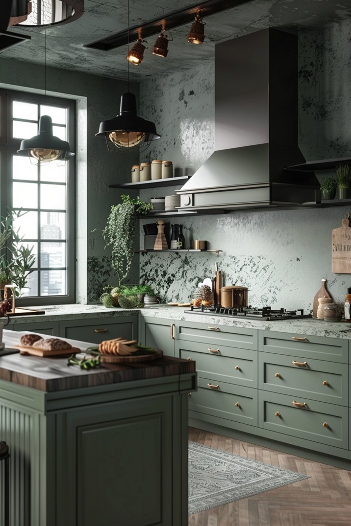 Inspiring Ideas For A Tranquil Sage Green Kitchen Decorwitheva