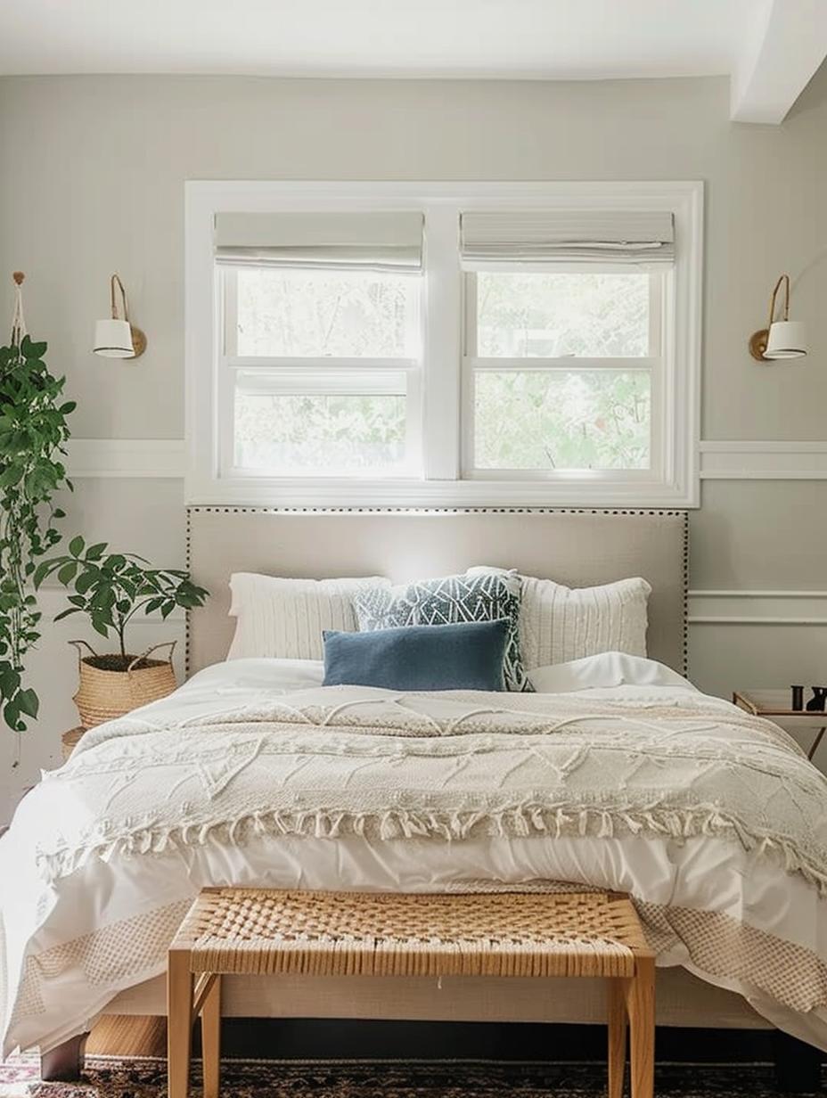 49 Stylish Window Behind Bed Ideas