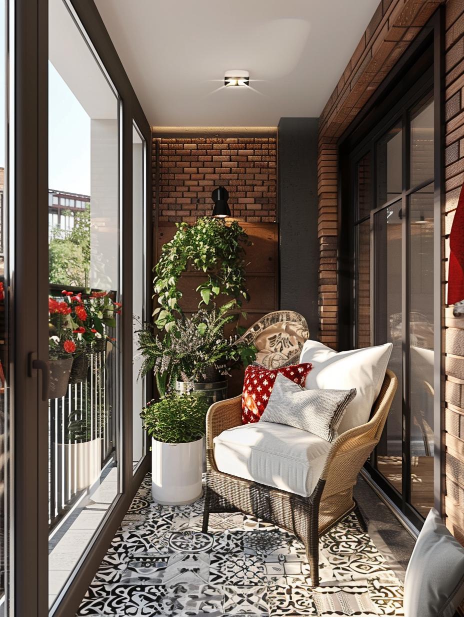 +71 Creative Small Balcony Decor Ideas - DecorwithEva