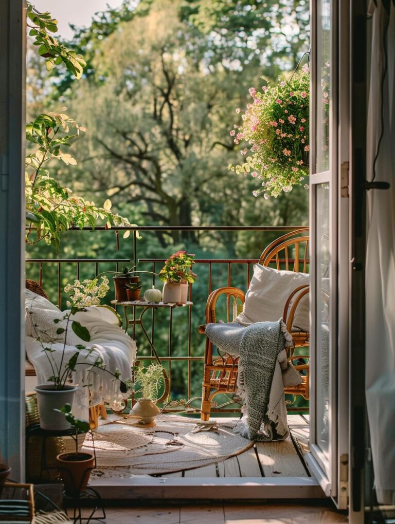 +71 Creative Small Balcony Decor Ideas - DecorwithEva