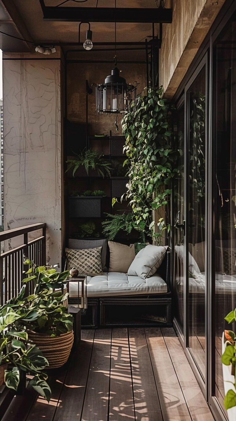 +71 Creative Small Balcony Decor Ideas - DecorwithEva