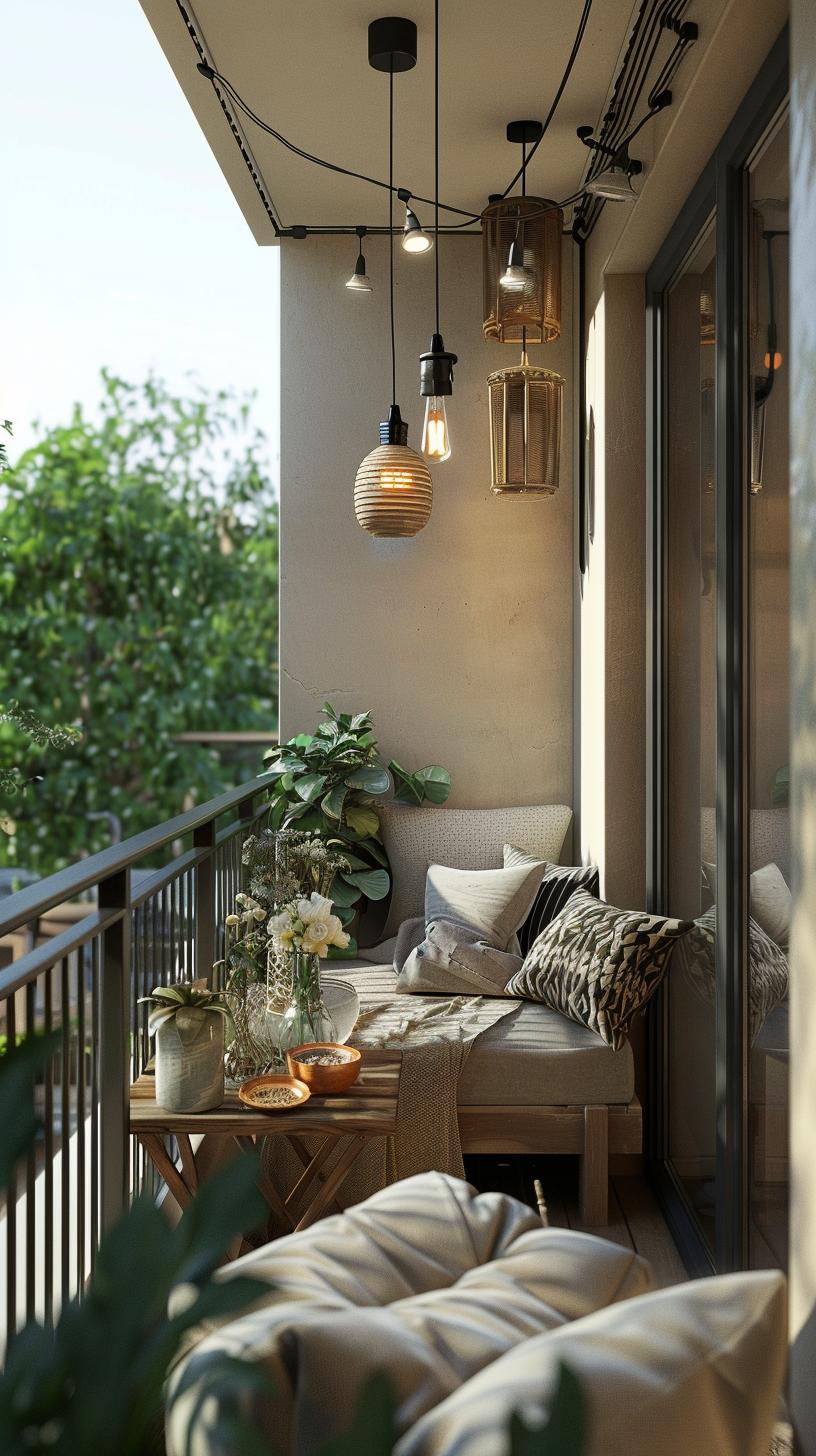 +71 Creative Small Balcony Decor Ideas - DecorWithEva