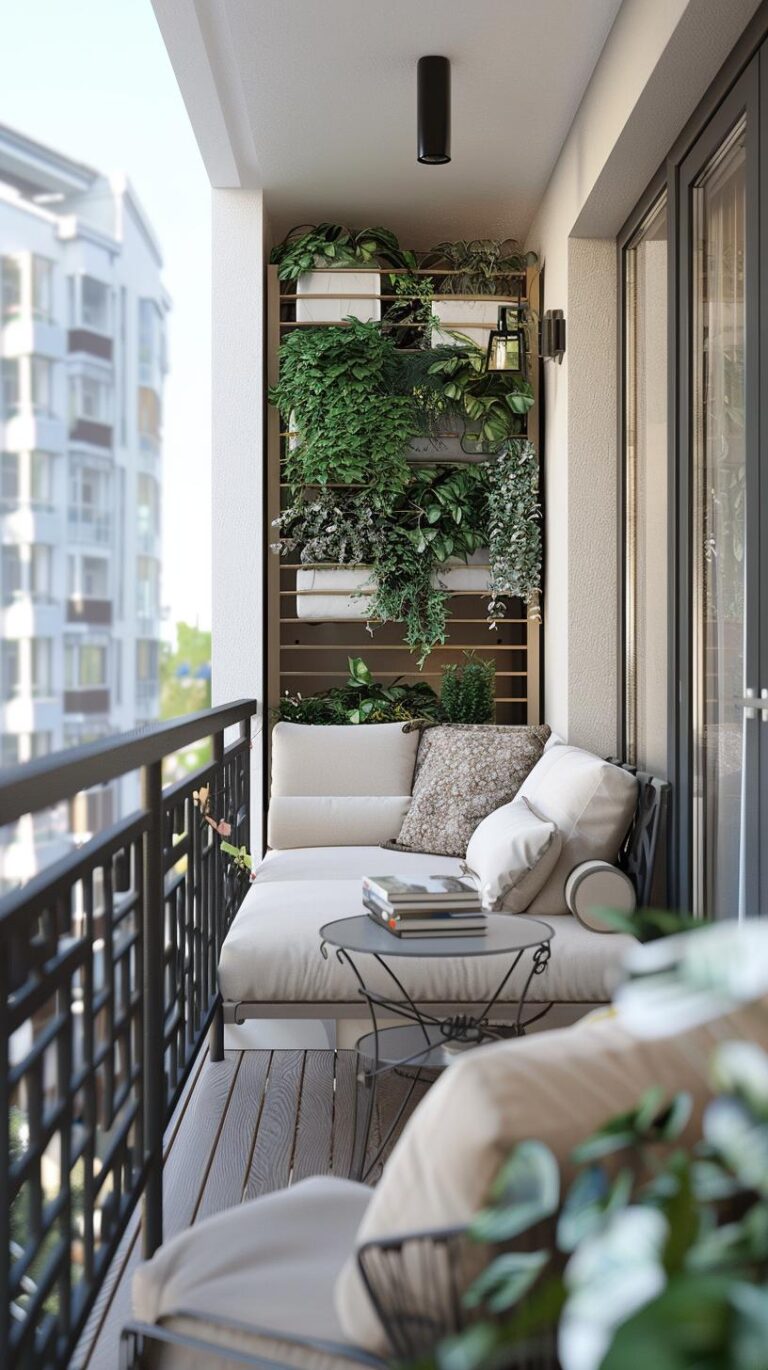 +71 Creative Small Balcony Decor Ideas - DecorwithEva