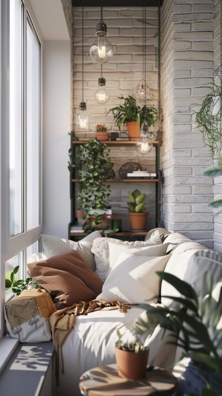 +71 Creative Small Balcony Decor Ideas - DecorwithEva
