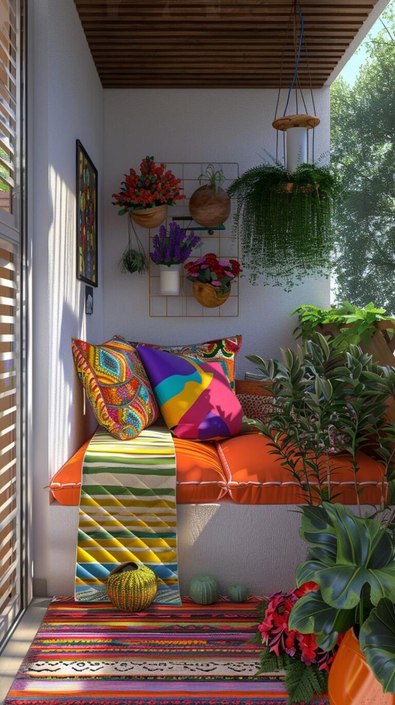 +71 Creative Small Balcony Decor Ideas - DecorwithEva