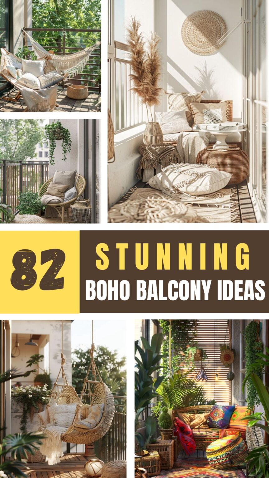 84 Inspiring Boho Balcony Decor Ideas - DecorwithEva