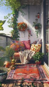 84 Inspiring Boho Balcony Decor Ideas - DecorwithEva