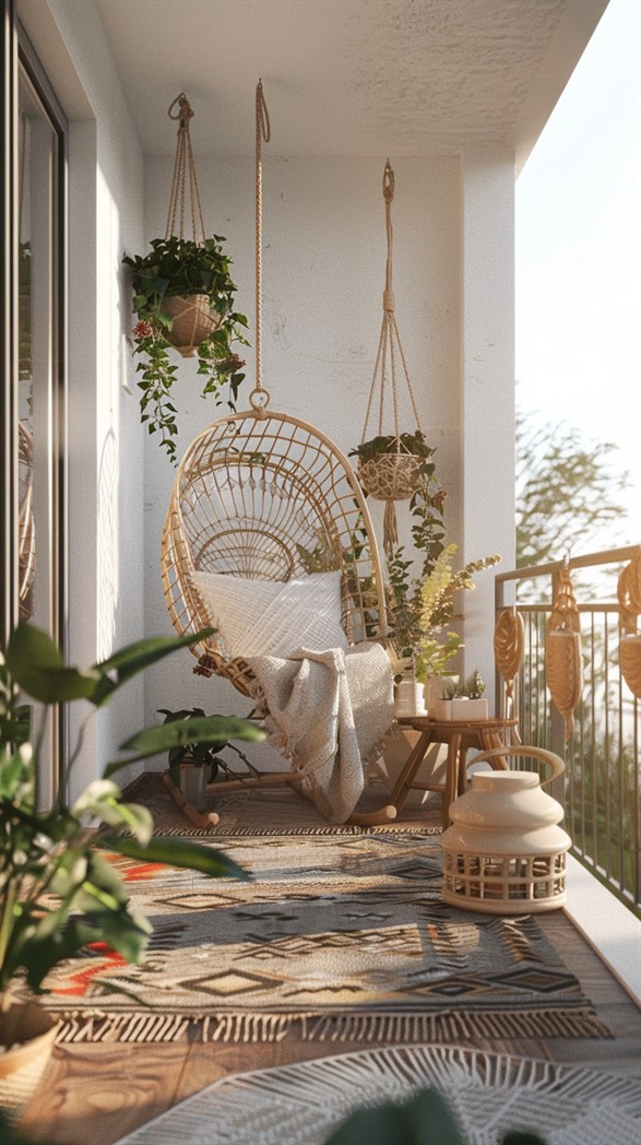 84 Inspiring Boho Balcony Decor Ideas - DecorwithEva