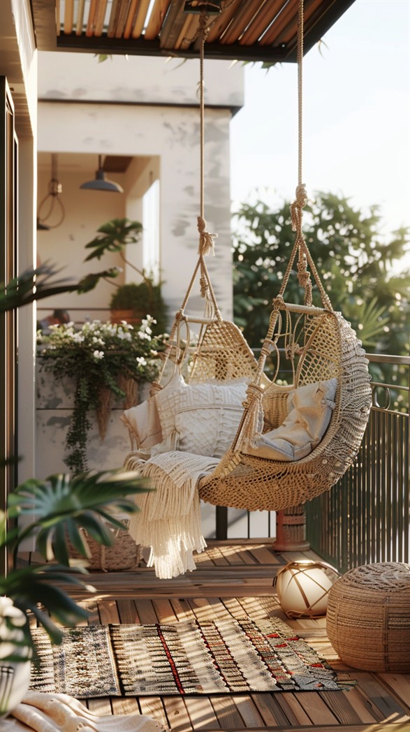 84 Inspiring Boho Balcony Decor Ideas - DecorwithEva