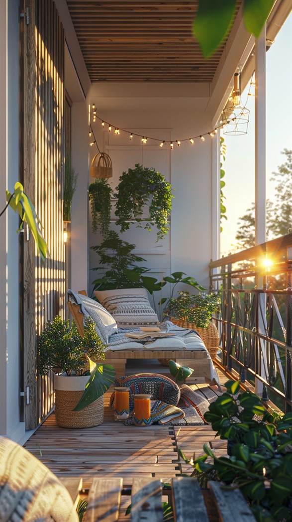 84 Inspiring Boho Balcony Decor Ideas - DecorWithEva