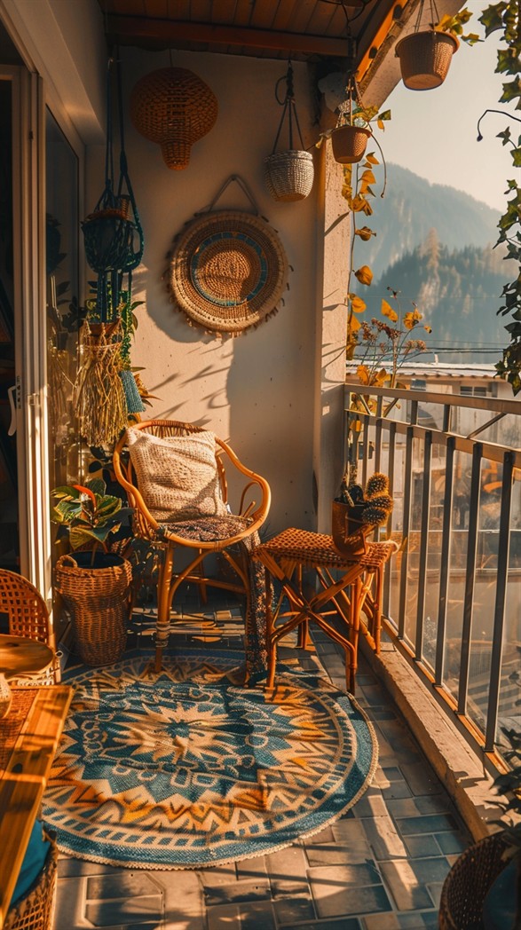 84 Inspiring Boho Balcony Decor Ideas - DecorwithEva