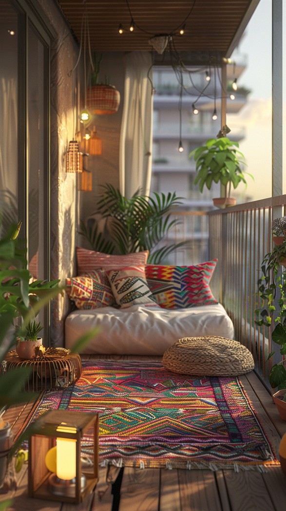 84 Inspiring Boho Balcony Decor Ideas - DecorwithEva