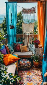 84 Inspiring Boho Balcony Decor Ideas - DecorwithEva