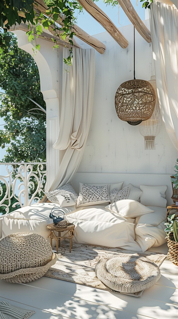 84 Inspiring Boho Balcony Decor Ideas - DecorwithEva