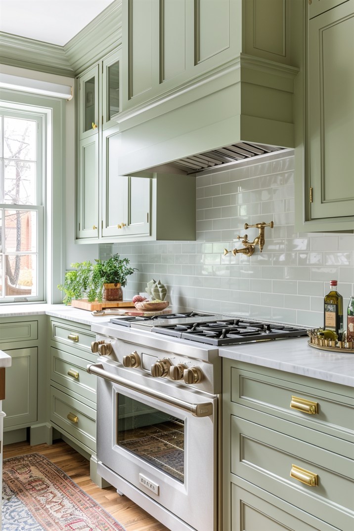 54 Inspiring Ideas for a Tranquil Sage Green Kitchen - DecorWithEva