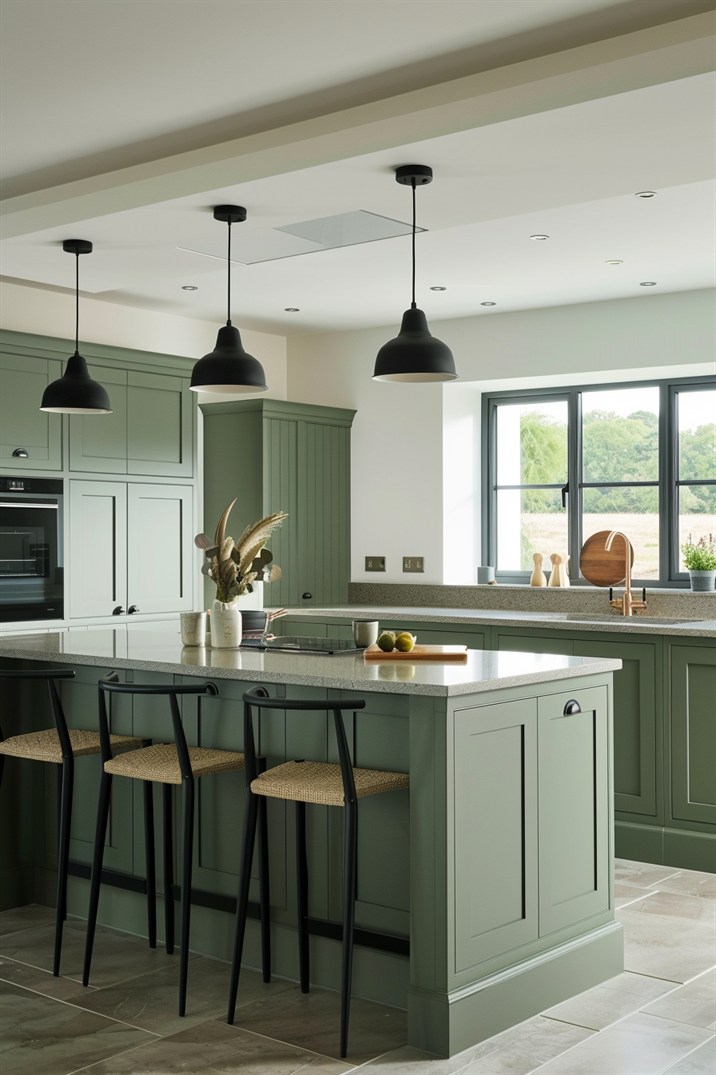 54 Inspiring Ideas for a Tranquil Sage Green Kitchen - DecorwithEva