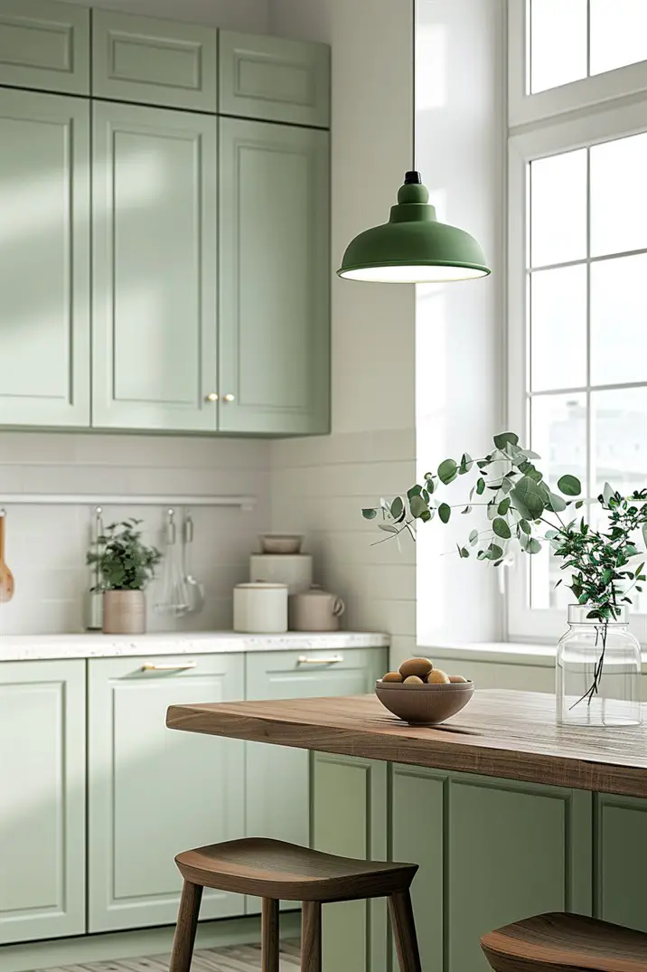 54 Inspiring Ideas for a Tranquil Sage Green Kitchen