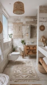 +55 Fresh Bohemian Bathroom Decor Ideas - DecorwithEva