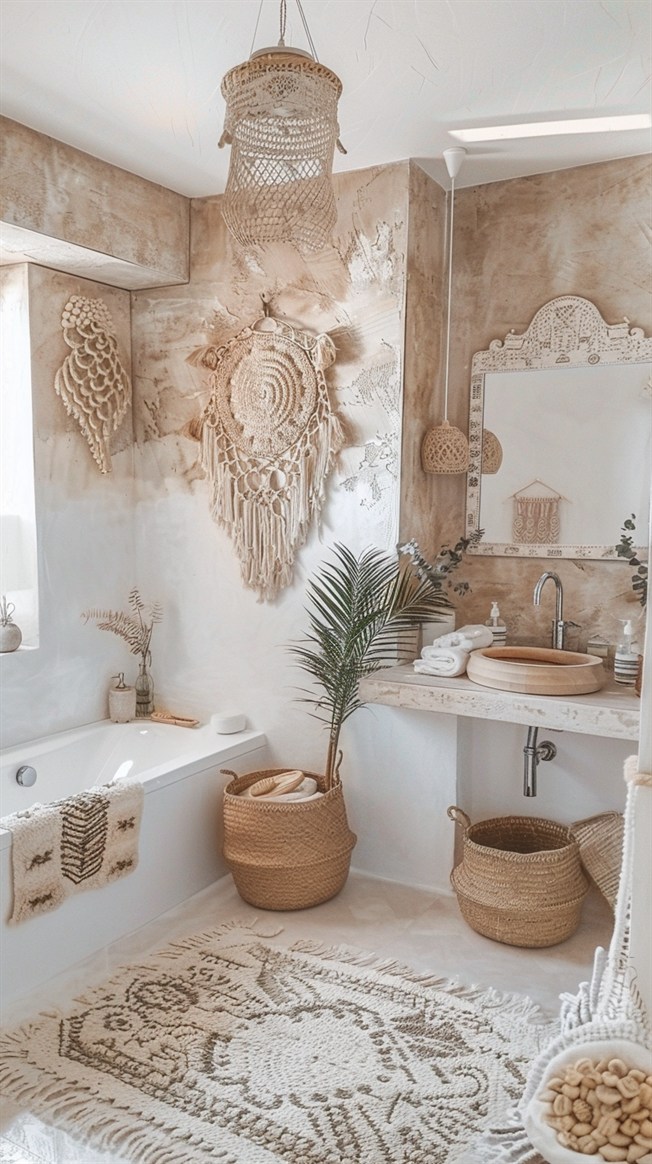 Bohemian Bathroom Decor Ideas