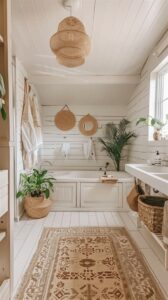 +55 Fresh Bohemian Bathroom Decor Ideas - DecorwithEva