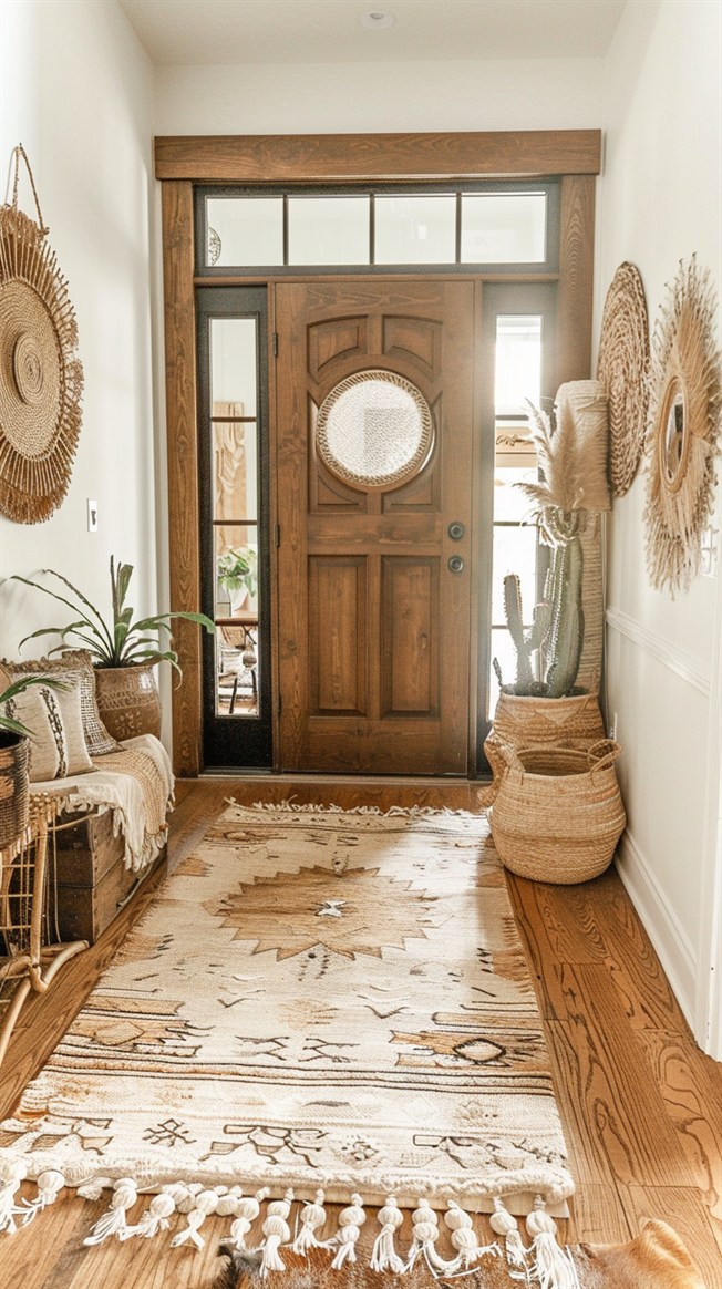 +68 Perfect Boho Entryway Ideas for Homes - DecorwithEva