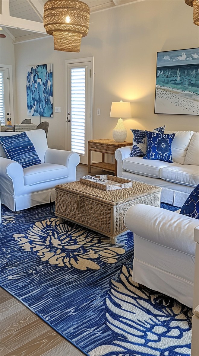 +66 Stunning Coastal Living Room Ideas You'll Adore - DecorwithEva