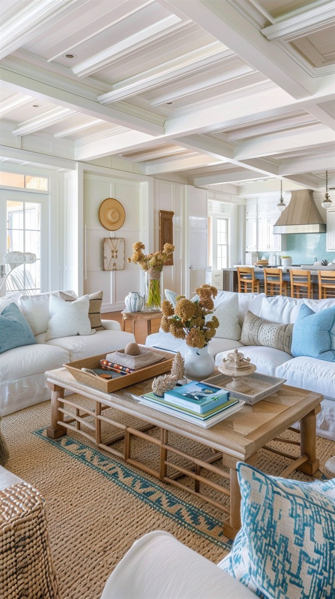 +66 Stunning Coastal Living Room Ideas You'll Adore - DecorwithEva