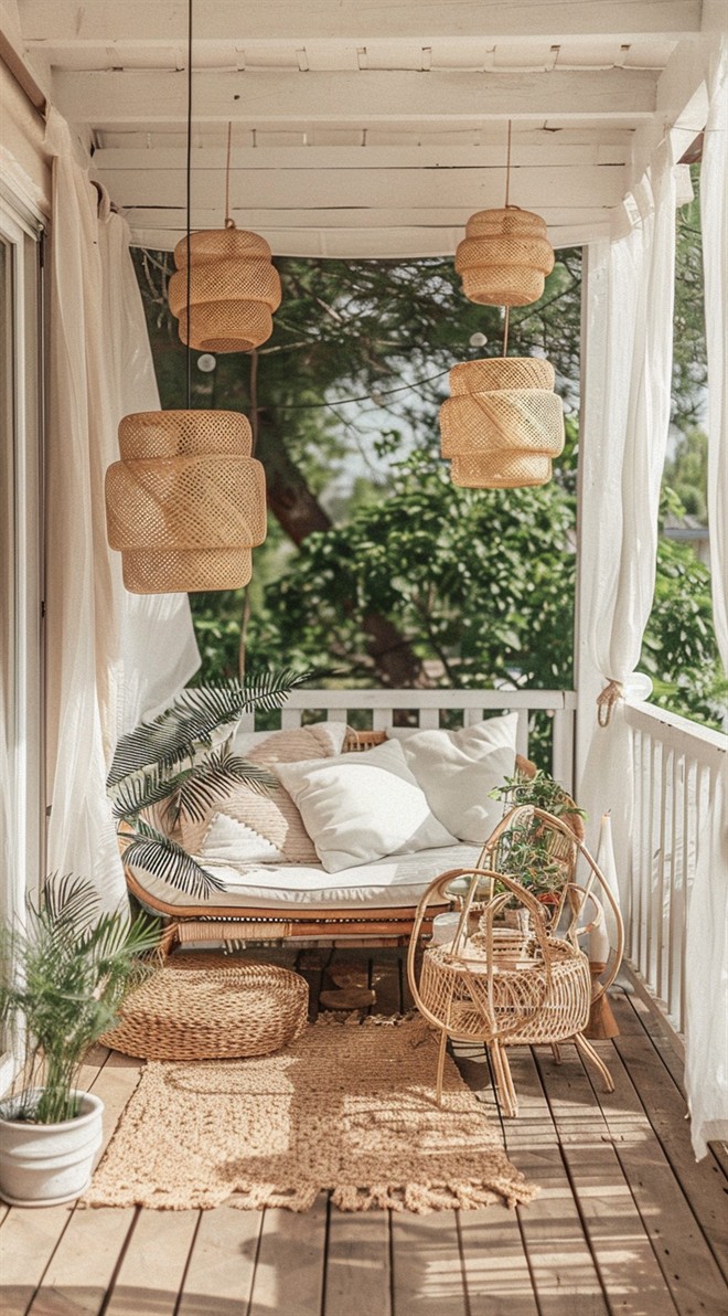 +60 Stunning Small Boho Balcony Ideas - DecorWithEva