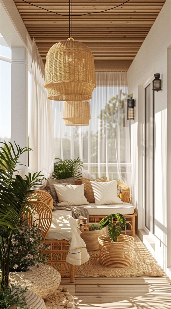 +60 Stunning Small Boho Balcony Ideas - DecorWithEva