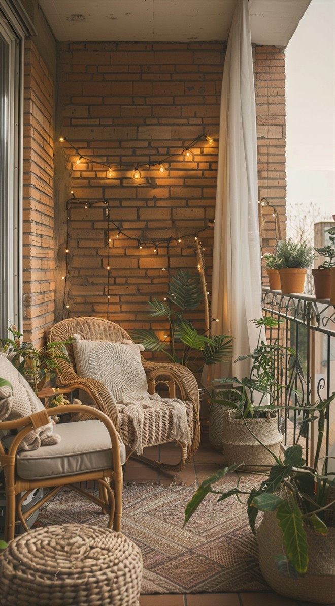 +60 Stunning Small Boho Balcony Ideas - DecorwithEva