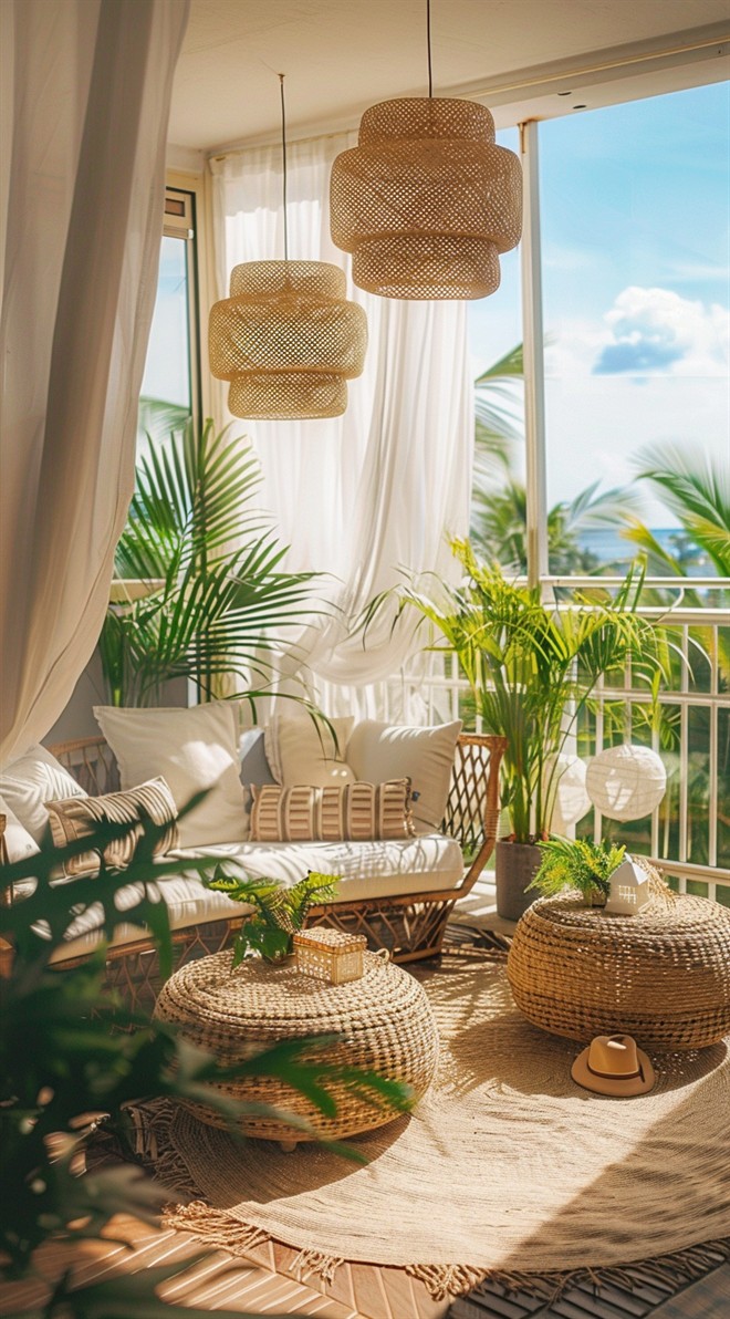 +60 Stunning Small Boho Balcony Ideas - DecorwithEva