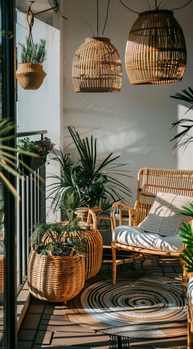 +60 Stunning Small Boho Balcony Ideas - DecorwithEva