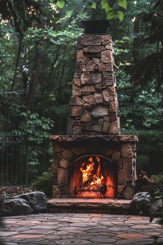 Outdoor Fireplaces: 46+ Ideas to Warm Your Heart and Home