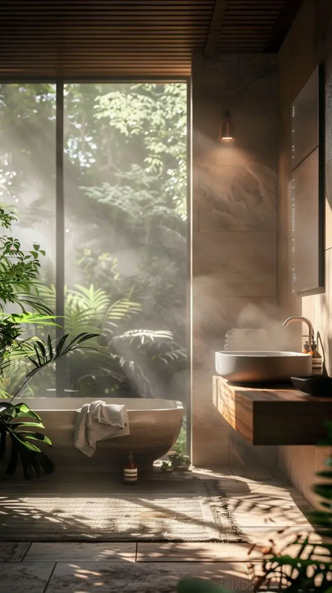 48+ Amazing Earthy Bathroom Ideas You Will love DecorwithEva