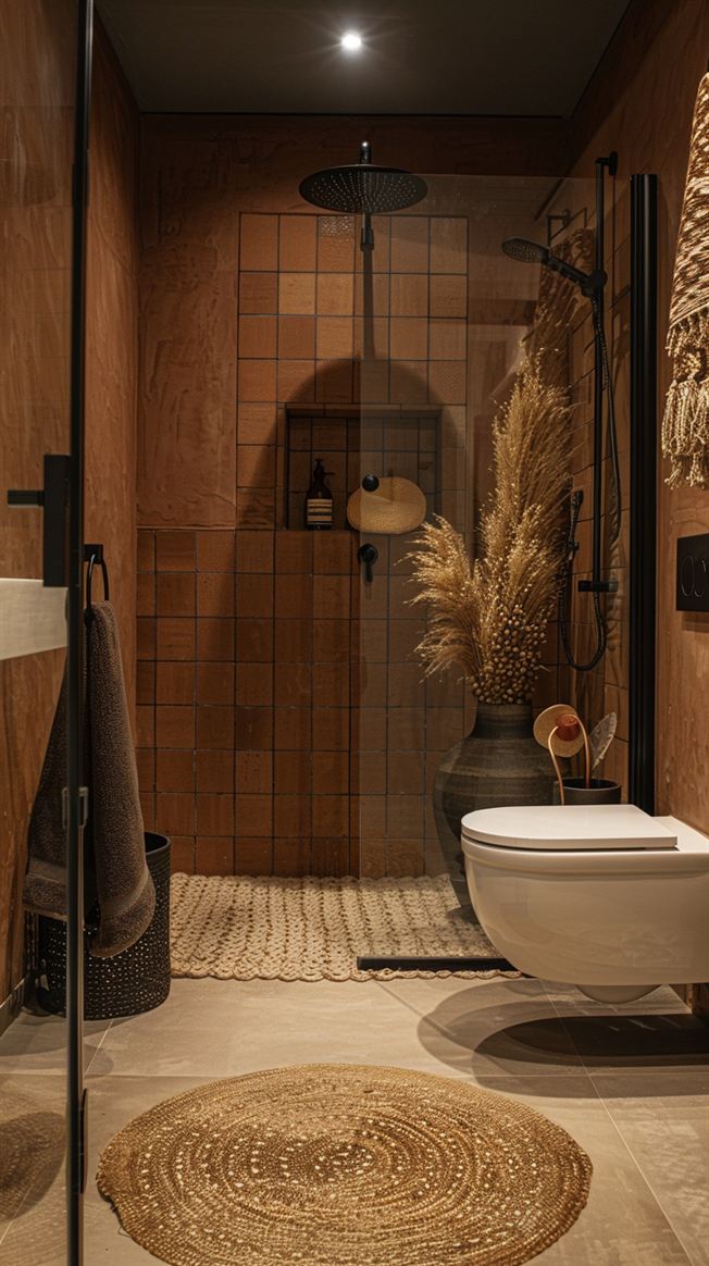 48+ Amazing Earthy Bathroom Ideas You Will love - DecorwithEva