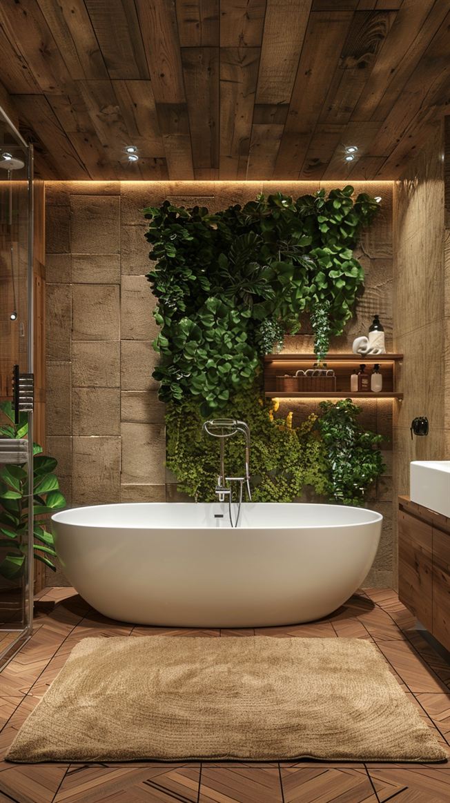 48+ Amazing Earthy Bathroom Ideas You Will love - DecorWithEva