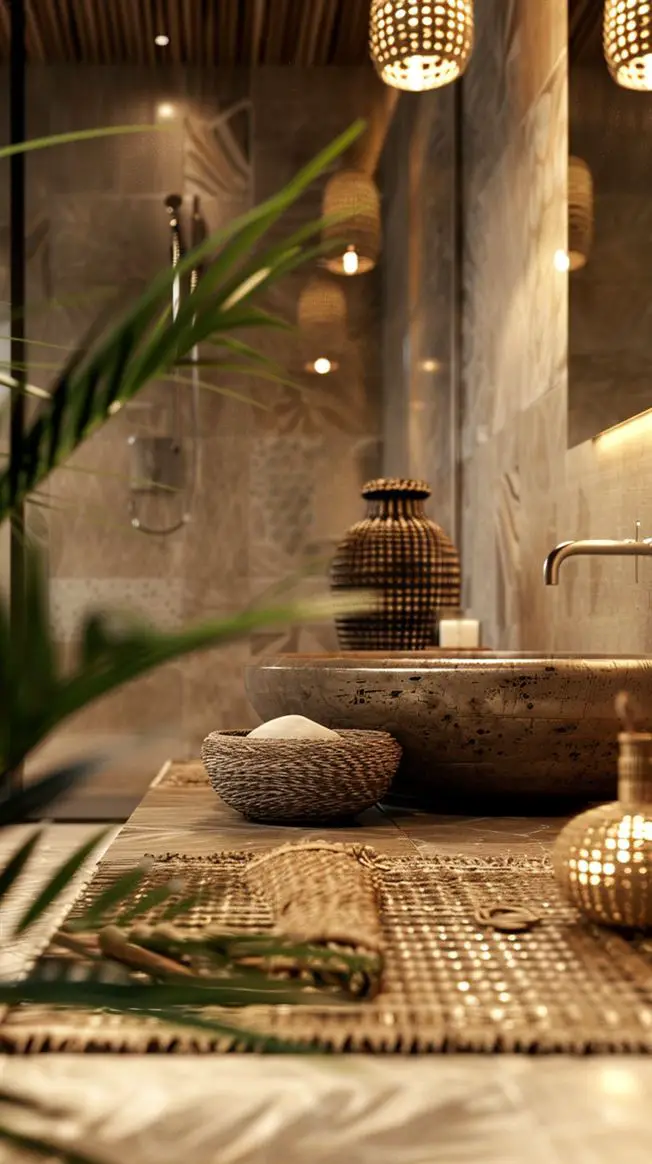 48+ Amazing Earthy Bathroom Ideas You Will love - DecorwithEva