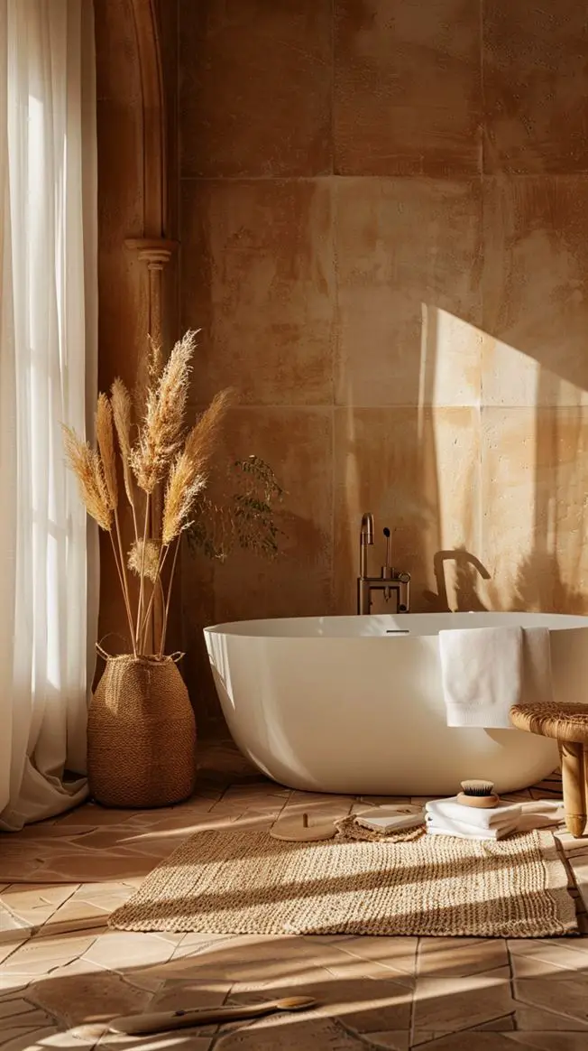 48+ Amazing Earthy Bathroom Ideas You Will love - DecorwithEva