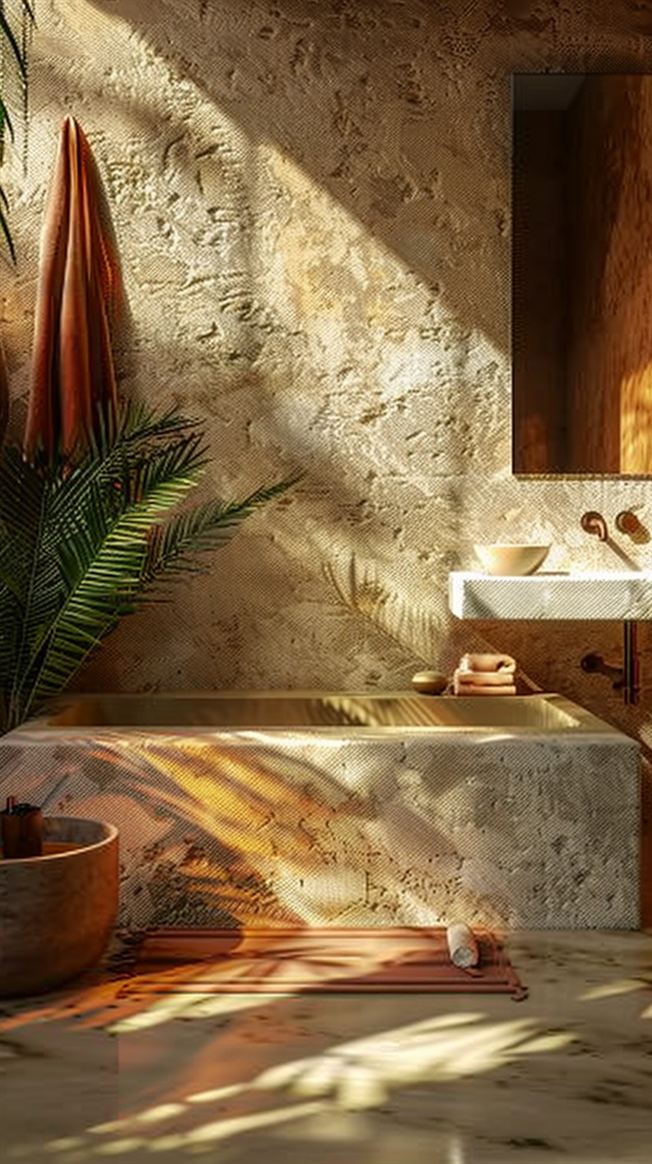 48+ Amazing Earthy Bathroom Ideas You Will love - DecorwithEva