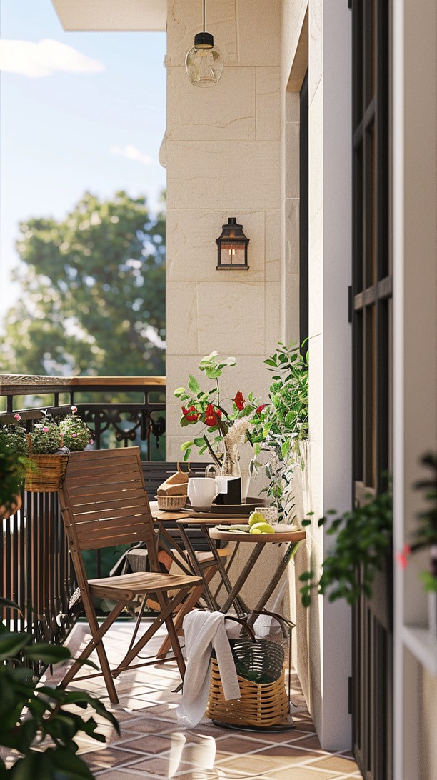 50+ Stunning Small Apartment Balcony ideas - DecorWithEva