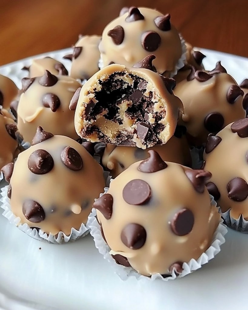 Chocolate Chip Cookie Dough Truffles II