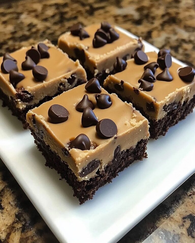 Chocolate Chip Cookie Dough Brownie Bars