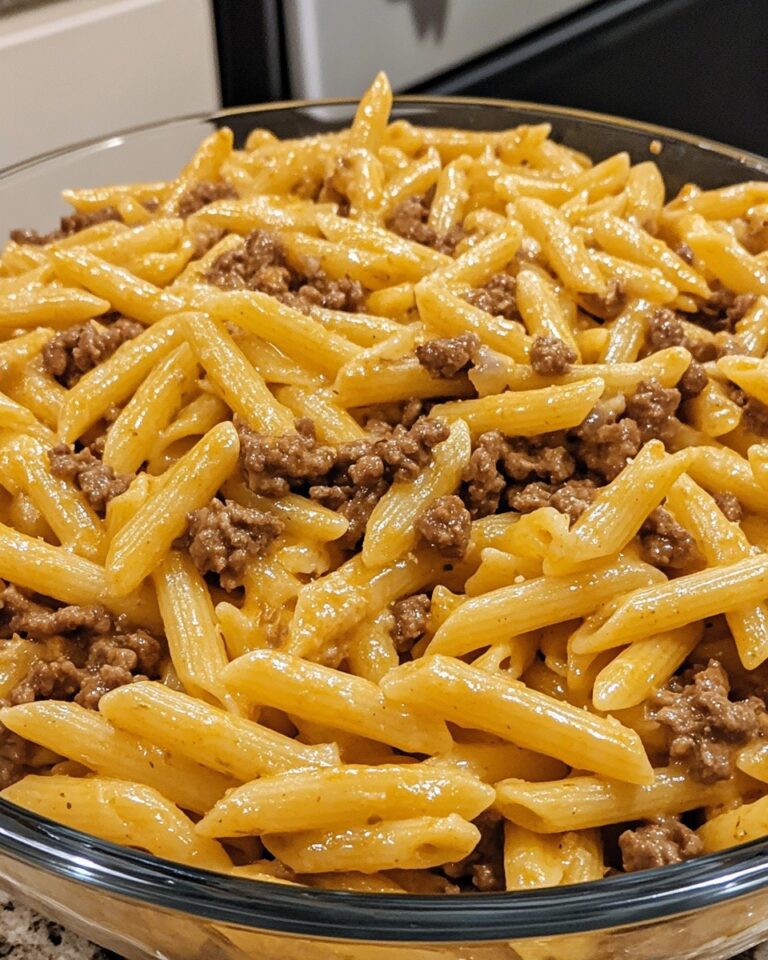 Creamy Beef Penne Pasta