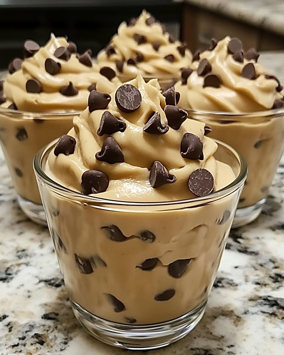 Creamy Chocolate Chips Cookie Dough Mousse