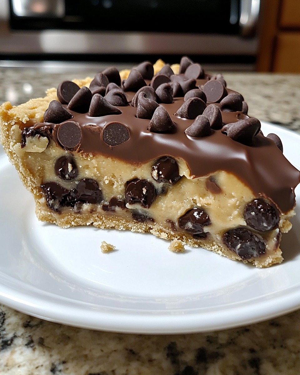 No-Bake Chocolate Chip Cookie Dough Pie