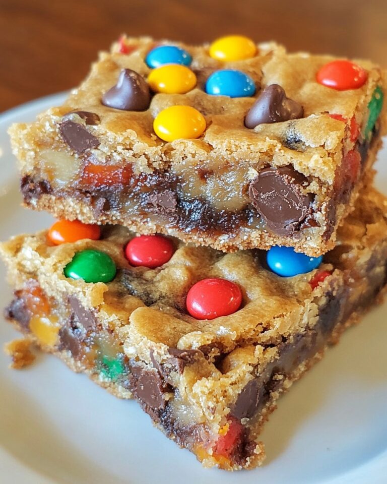 Chewy Candy Cookie Squares