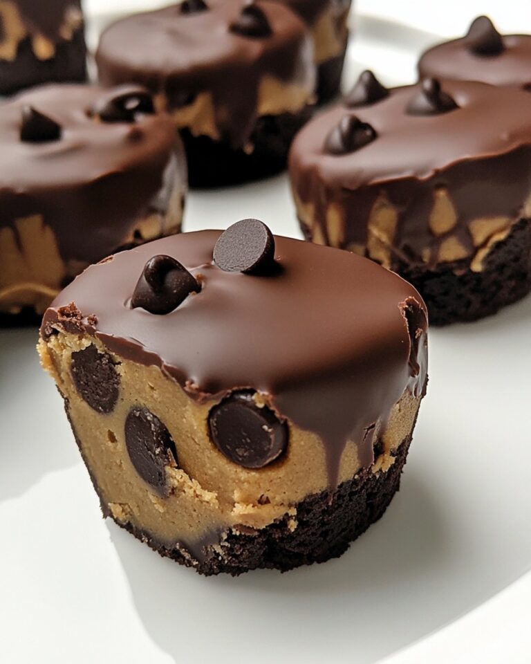 Chocolate Peanut Butter Mini Cheesecakes