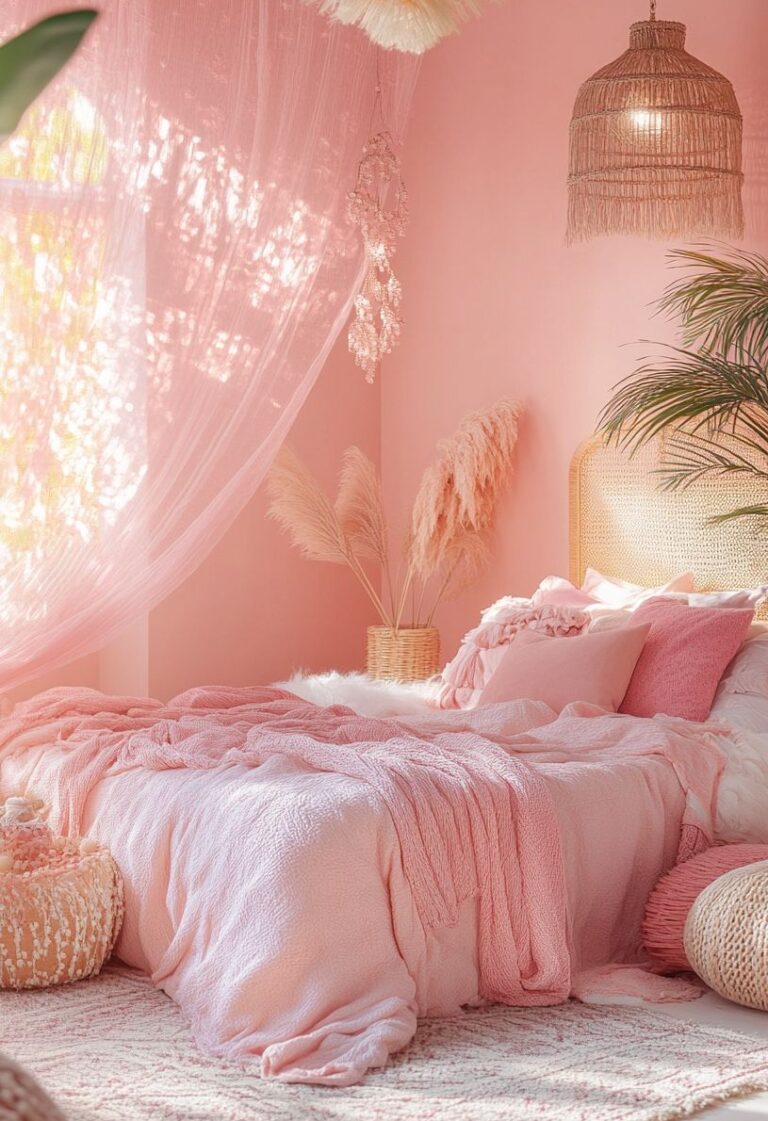 30+ Vibrant and Unique Pink room Ideas