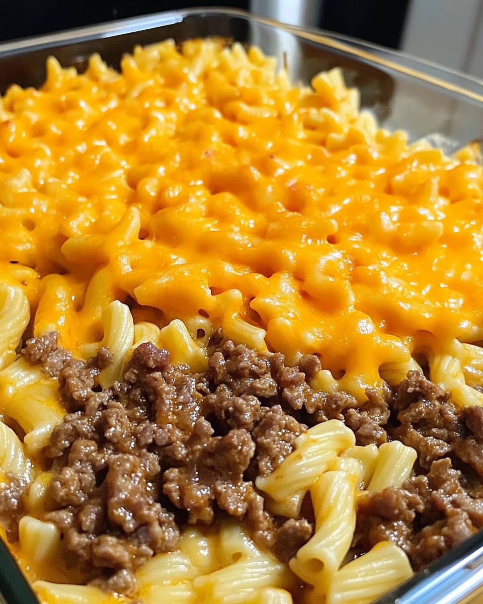 Cheesy Beef Pasta Bake